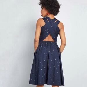 TeeBerry & Weave Brilliantly Bold‎ Cherry Print Fit And Flare Dress Size Medium